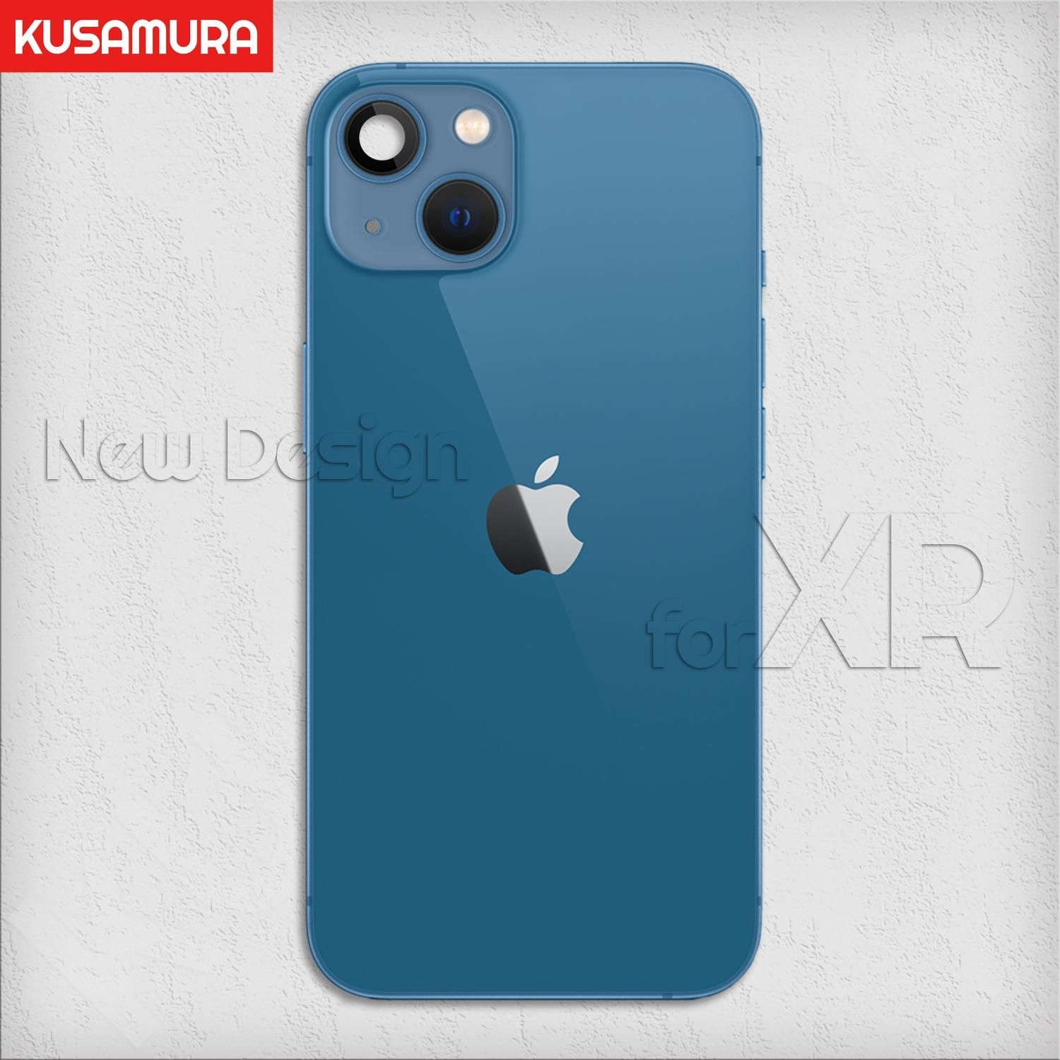 iPhone XR 改13 フラットフレーム バックパネル ブルー色 - KUSAMURA.SHOP - クサムラショップ - 個人輸入の現地パートナー iPhone XR 改13 フラットフレーム バックパネル ブルー色 - KUSAMURA.SHOP - クサムラショップ - 個人輸入の現地パートナー