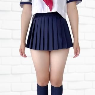 マイクロミニプリーツスカート 25cm丈 濃紺