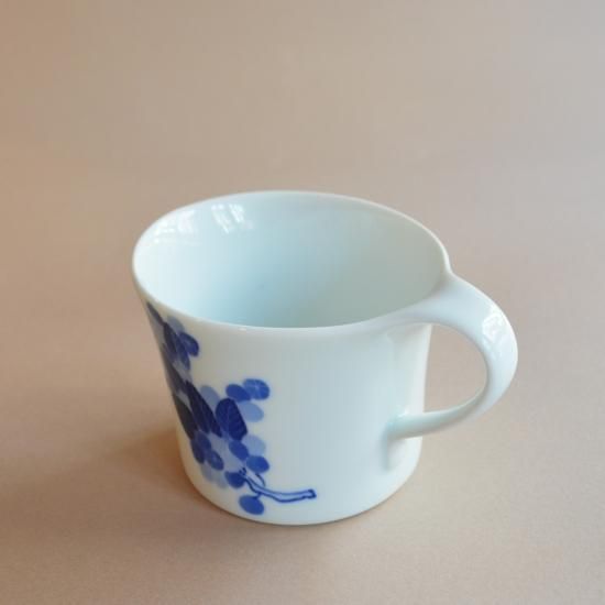 幕末明治瀬戸の名工 加藤五助 染付 ティーカップ 瀬戸焼