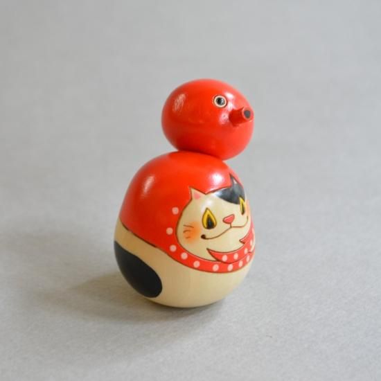 kokechi 猫にタコ 縁起物こけし - 加藤五郎商店