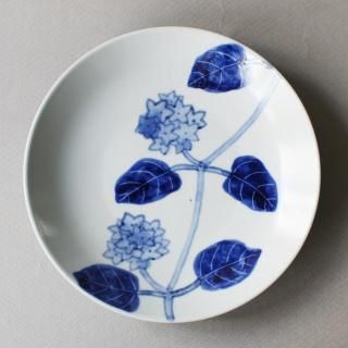 山中秀書　16cm丸皿　ガガイモ