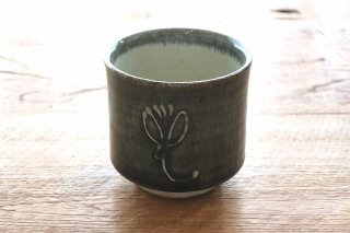 花紋湯呑（京焼）