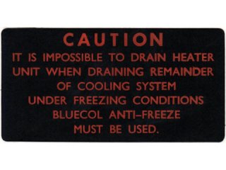 Label - Heater Caution֡CRST127