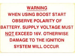 Label - Boost Start Warning֡CRST111