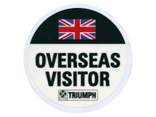 Sticker - Overseas Visitor / Triumph֡CRST241