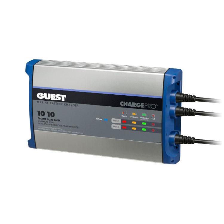 team　I.S.F.C　商品 226893Guest バッテリーチャジャー20A / 12V; 2 Bank; 90V -135V Input