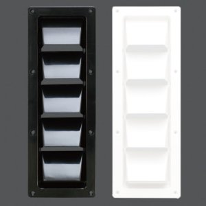 317051<br>ABS ルーバーベント305(338) x 83(121)mm Black<br>(KH27290)