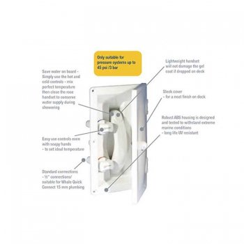 319755<br>Whale Swim&Rinse Transom  Shower w/Cover<br>(RT2658)