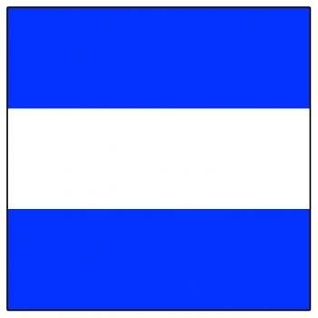 330529 信号旗・文字旗・J・国際規格71X86cm