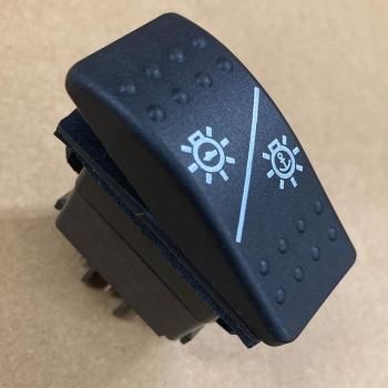 M-CA-NAVI<br>Carling コンチュラロッカースイッチ 航海灯　ON-OFF-ON　20A 12V　DPDT<br>