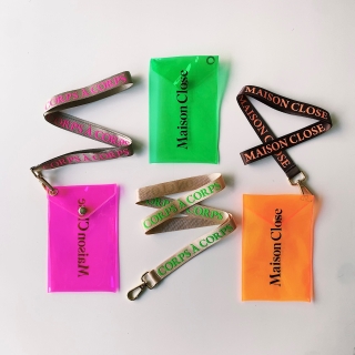 MAISON CLOSE/Neon Pouch with Keychain