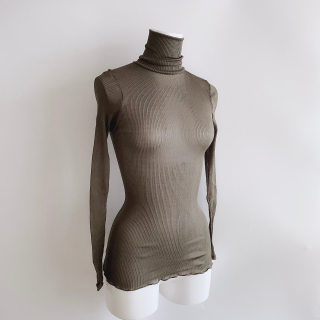 DANA PISARRA/100 Silk Rib High Neck Top...(2)