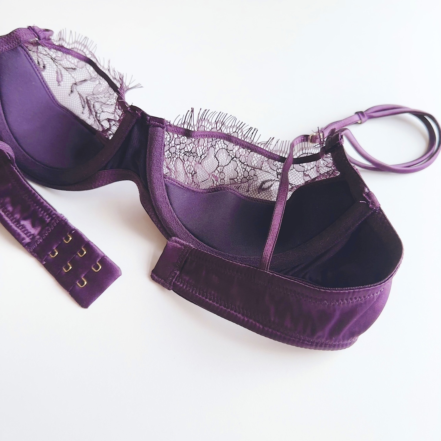 下着・アンダーウェア MAISON CLOSE VILLA SATINE Open Bra Maison Close Villa Satine Naked Bra Black 607094 - Free