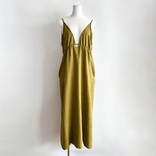 Strap Dress Golden Olive