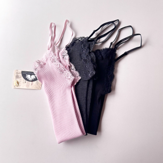 Oscalito/WoolSilk Lace Camisole(3408)