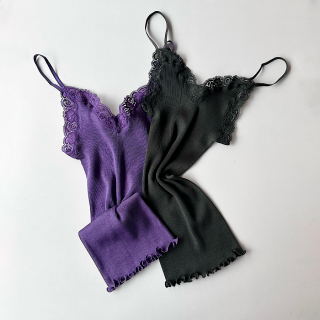 Oscalito/WoolSilk Lace Camisole(3408)