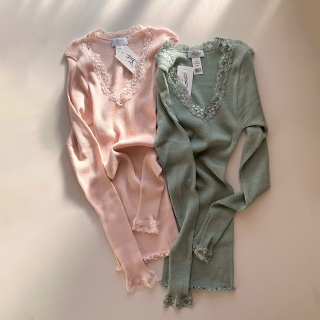 Fraly/Wool Silk Long Sleeve Top