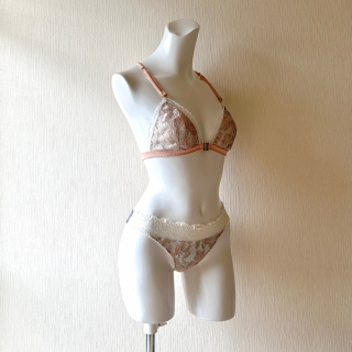 Les Jupons de Tess/Triangle Bra Set...S