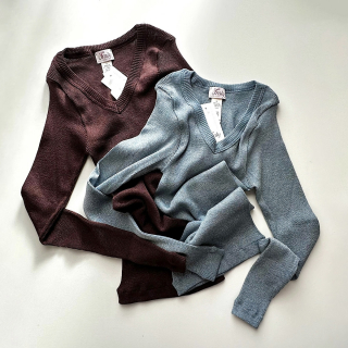 Fraly/Wool Silk Lame Top