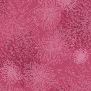 FE-515 Shocking Pink -Floral Elements 【カット販売】 コットン100%