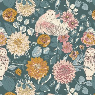 <img class='new_mark_img1' src='https://img.shop-pro.jp/img/new/icons3.gif' style='border:none;display:inline;margin:0px;padding:0px;width:auto;' />WLW35600 Owl Things Floral -Willow 在庫あり コットン100%