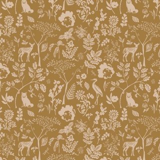 WLW35613 Flora and Fauna Treasured -Willow 【カット販売】 コットン100% 生地