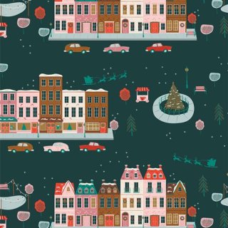 CHC25812 Joyful Boulevard Night -Christmas in the City 在庫あり コットン100% 生地