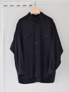 COMOLI（コモリ) / カシミヤ和紙 ワークシャツ 21AW