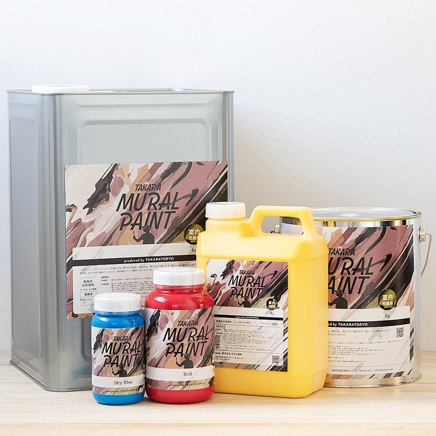室内壁画用水性 タカラミューラルペイント Lemon Yellow/レモン