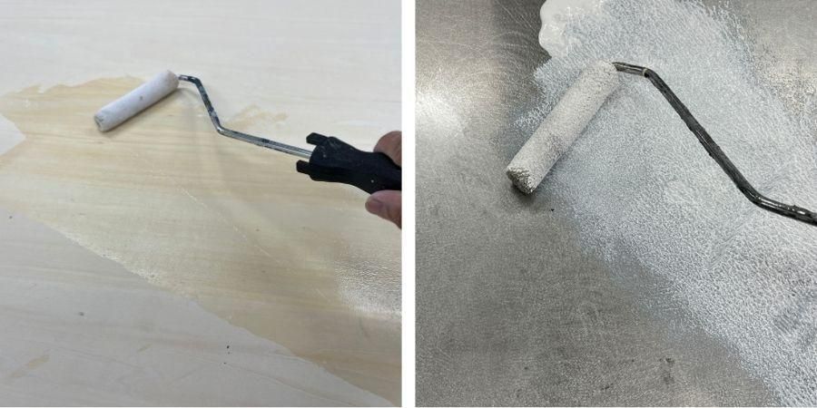 専用プライマーを塗る