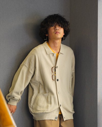 <p>YASHIKI [22SS]</p>Hoshikuzu Collar Cardigan