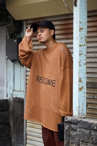 【スペシャル】KHOKI 21AW パッチワーク モヘア ニット マルチカラー レオパードヘビーモヘアニットカーディガン 24FW-WMK-KN10