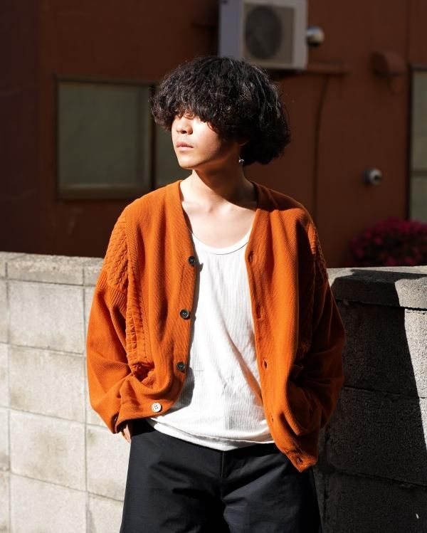 yashiki Unabara Cardigan(ORANGE)22SS-