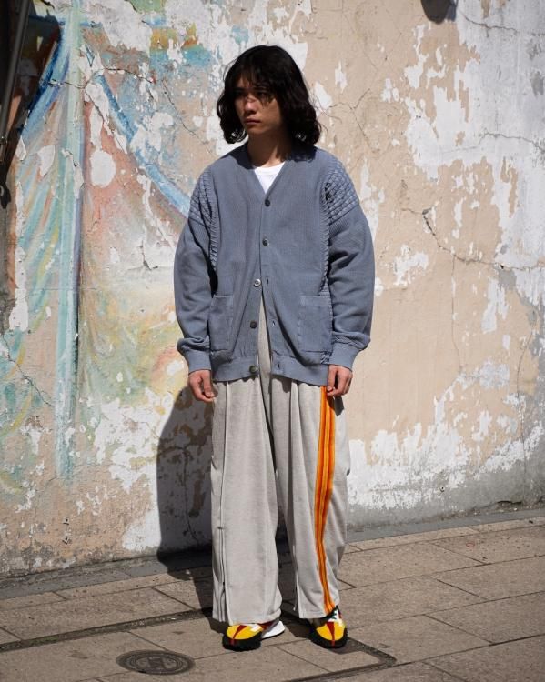 YASHIKI - 【ラスト1点】【22SS】Unabara Cardigan(GREEN) | Salty