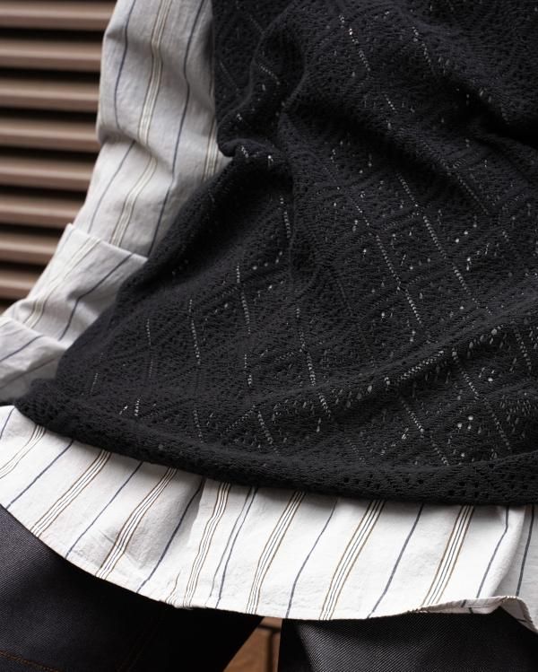 SHINYAKOZUKA 22ss tank top シンヤコズカ SHINYAKOZUKA [22SS] “TANKTOP” -BLACK- SOBO STORE 蒼氓札幌