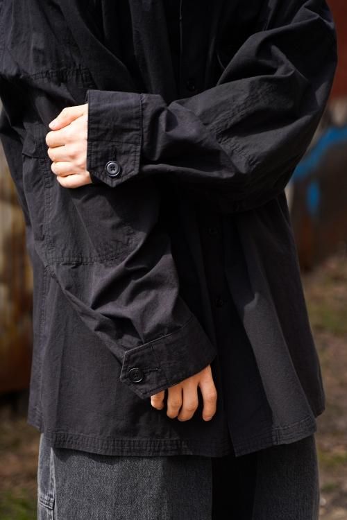 【ESSAY】SH-4 BDU SHIRT - Black ミリタリージャケット Mil-Tec BDU Combat Shirt Black Size S at Amazon Men's