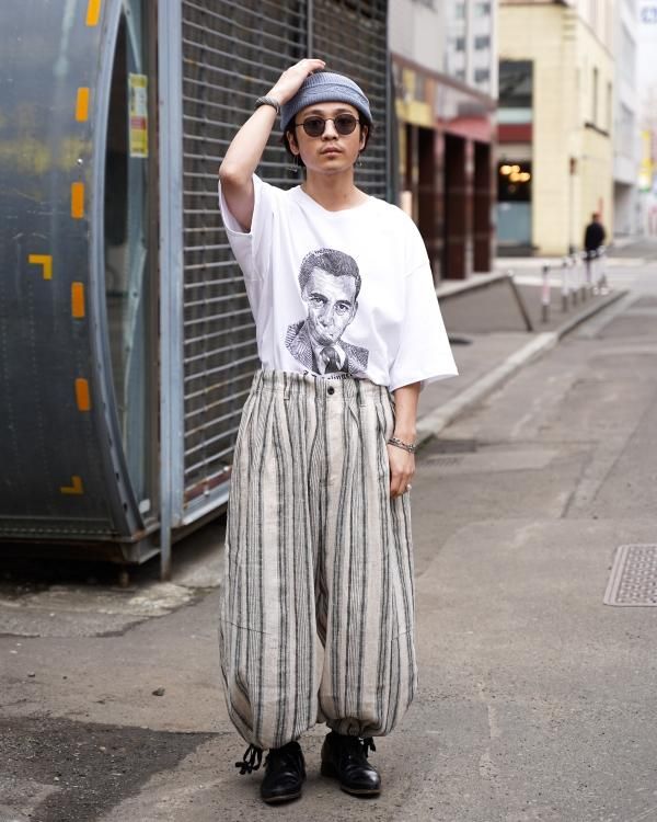 パンツ Leh band wide slacks Leh [22SS] 