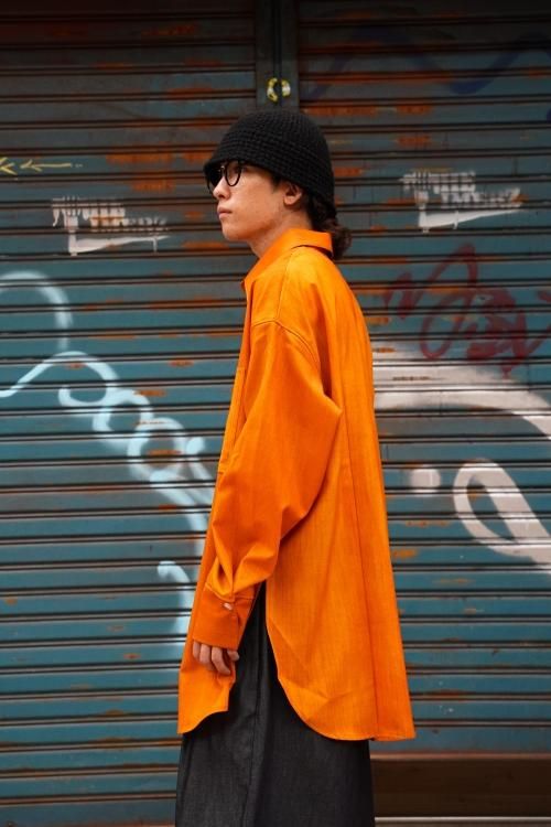 SHINYA KOZUKA HOODED オレンジ M SHINYA KOZUKA 25SS KNITTED TRAVAILLEUR - メルカリ