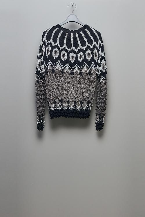 MASU ポップコーンノルディックセーター　22aw MASU（エムエーエスユー） [22AW] “POPCORN NORDIC SWEATER