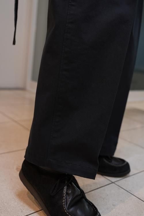 ESSAY [22AW] “ HAKAMA SLACKS” -BLACK- SOBO STORE 蒼氓札幌