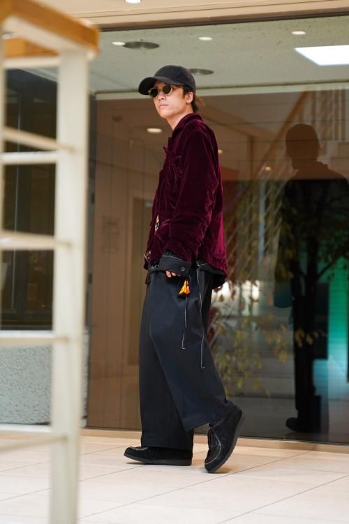 ESSAY [22AW] “ HAKAMA SLACKS” -BLACK- SOBO STORE 蒼氓札幌