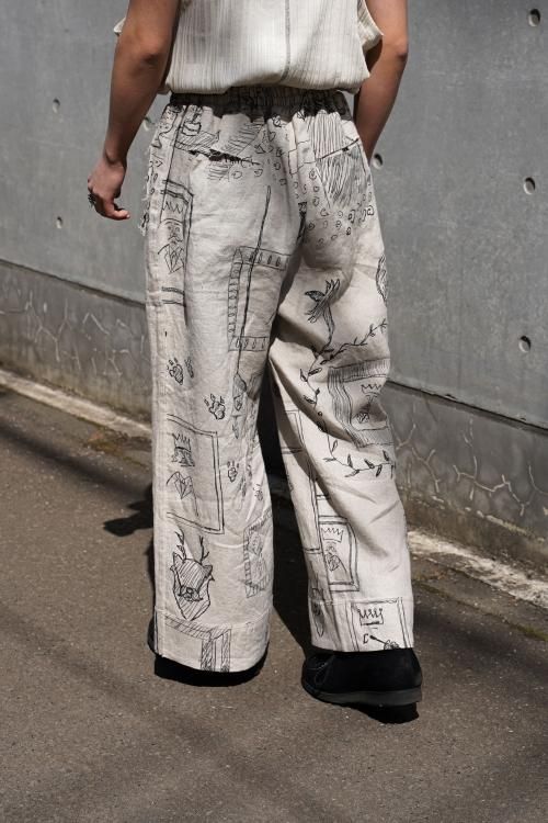 SHINYAKOZUKA [23SS] “NIGHT UNIFORM TROUSERS” -SCRIBBLE- SOBO