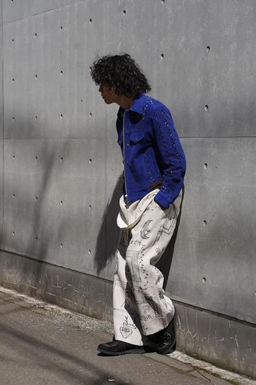 SHINYAKOZUKA [23SS] “NIGHT UNIFORM TROUSERS” -SCRIBBLE- SOBO