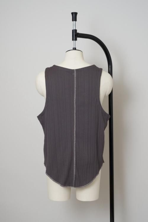 トップス SHINYAKOZUKA MILITARY SINGLET SHINYAKOZUKA [23SS] “MILITARY SINGLET” -CHARCOAL- SOBO STORE