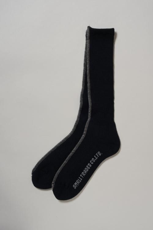 SHINYAKOZUKA [23SS] “FRONT OVERLOCKED SOCKS” -BLACK- SOBO