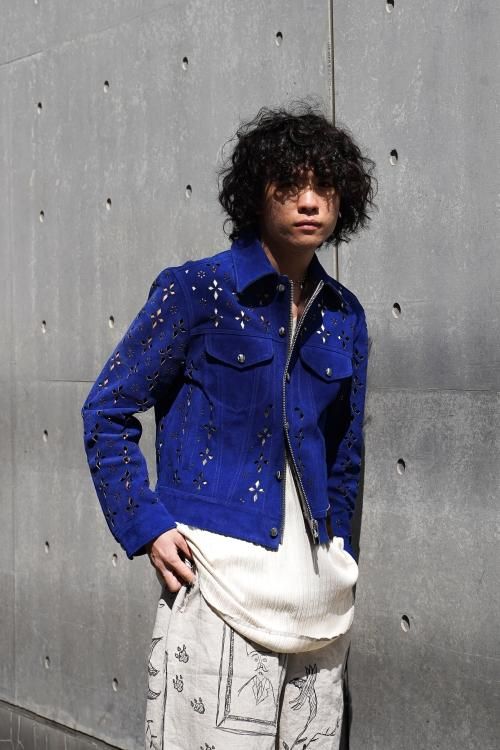 ジャケット・アウター MASU 23SS DIAMOND-CUT LEATHER JACKET 46 MASU（エムエーエスユー） [23SS] “ DIAMOND-CUT LEATHER JACKET