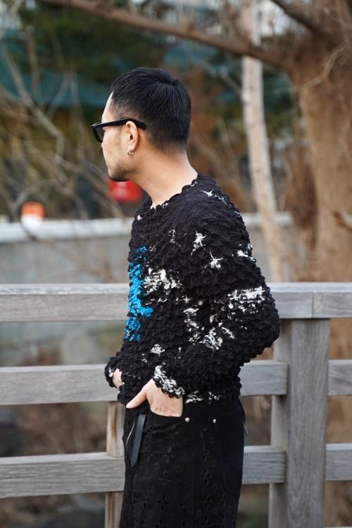 MASU（エムエーエスユー） [23SS] “ POPCORN SWEATSHIRT” -BLACK- SOBO