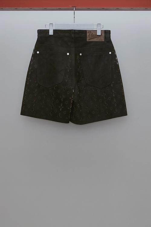 MASU（エムエーエスユー） [23SS] “ DIAMOND-CUT LEATHER SHORTS