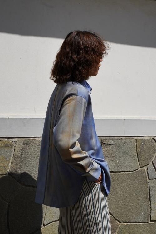SHINYAKOZUKA [23AW] “NOTHING SPECIAL SHIRT” -BLUE- SOBO