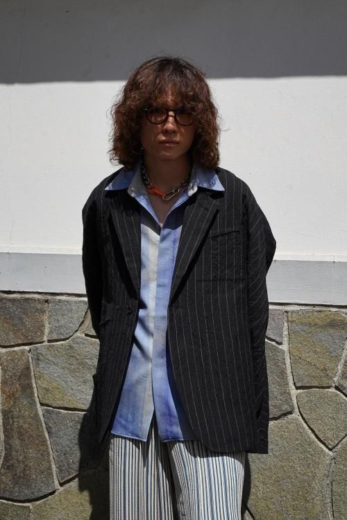 SHINYAKOZUKA [23AW] “NOTHING SPECIAL SHIRT” -BLUE- SOBO